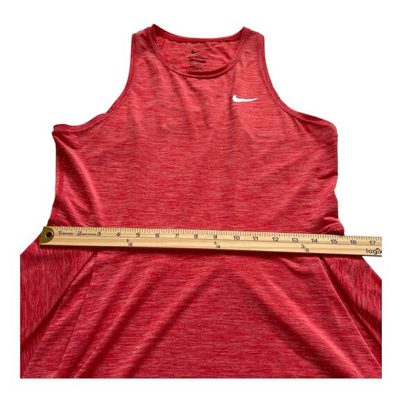 Nike Court Dri-Fit Advantage Dress Womens Lg Red Racerback Unlined Tennis Golf - Picture 9 of 11
